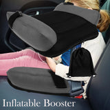 NNEOBA Inflatable Portable Car Booster Seat Cushion for Kids Toddlers Black