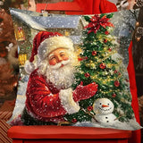 Christmas Throw Pillow Cover Set of 4 Decorative Pillowcases
