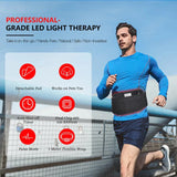 NNEOBA Portable Red & Infrared Therapy Belt with Heat & Massage