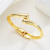 Women's Adjustable Metal Water Drop Bangle