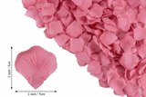 100Pcs Artificial Rose Pink Red Non-Woven Fabric Petals