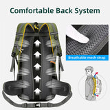 NNEOBA 50L Waterproof Travel Backpack Rucksack Black