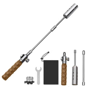 NNEOBA Three-Stage Outdoor Gas Burner Torch Silver