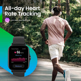 NNEOBA Smartwatch Fitness Tracking Alexa Built-in Black