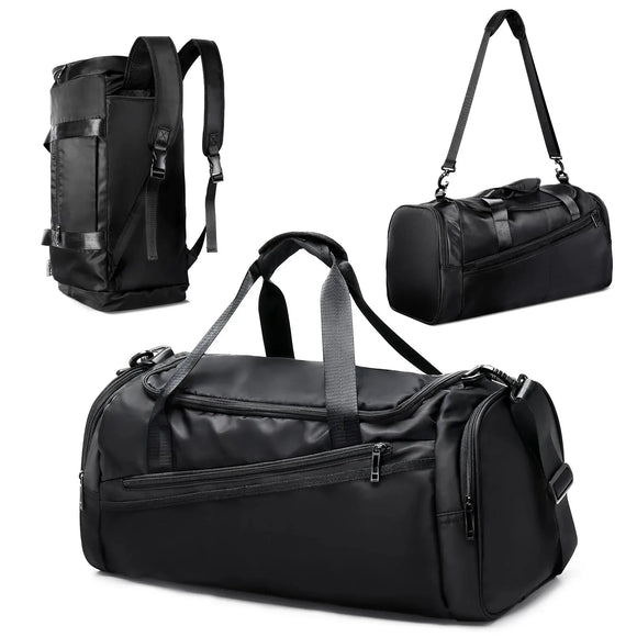 NNEOBA 40L Foldable Sports Gym Travel Duffel Bag Black