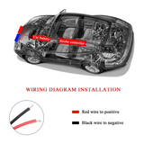 NNEOBA Car Front Grille Emergency Strobe Lights LED
