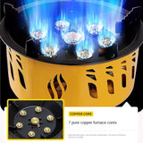 NNEOBA 20000W 7-Core Camping Gas Stove Yellow