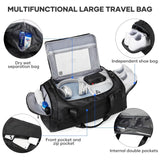 NNEOBA 40L Foldable Sports Gym Travel Duffel Bag Black