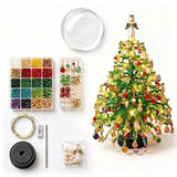 DIY Crystal Beaded Halloween Tree Kit with LED Lights