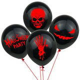 12-Piece Halloween Skull Hand Balloons