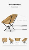 NNEOBA Portable Ultralight Camping Chair Khaki