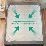NNEOBA 4Pcs/Set Elastic Bed Sheet Grippers Belt