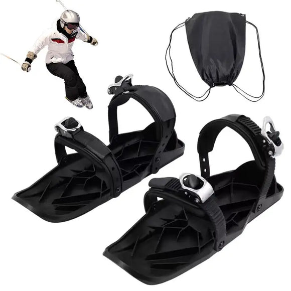 NNEOBA Mini Ski Skates - Adjustable Snow Shoes