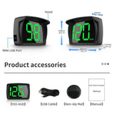 NNEOBA Universal Digital GPS Speedometer Dual Chip KMH/MPH Display Black