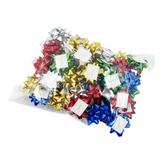 50pcs Mini Star Gift Bows 5 Color Self-Adhesive Bows