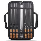 NNEOBA 10PCS Stainless Steel BBQ Skewers Black