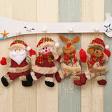 4pcs DIY Merry Christmas Hanging Ornaments Set For Decor