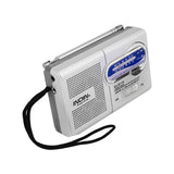 NNEOBA Portable Battery-Operated Radio Silver