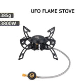 NNEOBA 3800W Windproof Camping Stove Lightweight Gas Burner Black