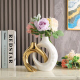 NNEOBA Elegant Ceramic Vase Set: Elevate Your Home Decor