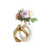 NNEOBA Elegant Ceramic Vase Set: Elevate Your Home Decor