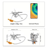 NNEOBA Camping Gas Stove 2800W Dual-Channel Silver