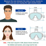 NNEOBA Snorkel Mask Set with Full Dry Top System