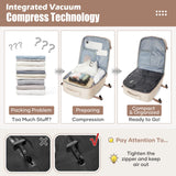 NNEOBA Vacuum Compression Travel Backpack