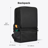 NNEOBA 22L 2-in-1 Camera Backpack Sling Bag Black