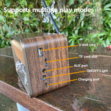 NNEOBA Portable Multi-Band Radio Brown