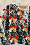6M Red Christmas Tinsel Garland with 36 Mini Bows