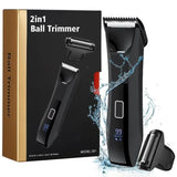 NNEOBA Dual-Head Waterproof Body Trimmer with Foil Blade