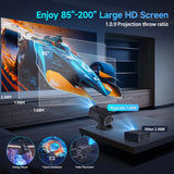 NNEOBA Smart 720P HD Projector Black