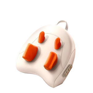 NNEOBA Wireless Electric Shiatsu Massage Pillow Rechargeable Heating Massager Orange