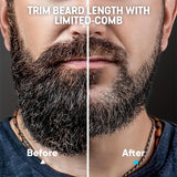 Men's Cordless Beard Trimmer with 20 Length Settings