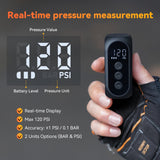NNEOBA Pro Mini Electric Bike Pump Cordless Tire Inflator with Digital Screen Black
