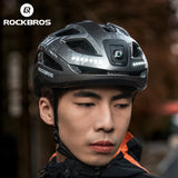 NNEOBA Rechargeable LED Cycling Helmet with Type-C Charging Grey
