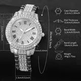 NNEOBA Roman Dial Women's Luxury Quartz Watch Set