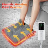 Electric Heated Foot Warming Mat – Soft Plush Washable Foot Heater