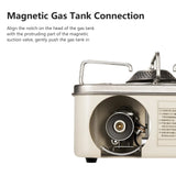 NNEOBA 2800W Portable Camping Gas Stove High Firepower Cassette Furnace White