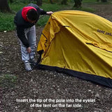 NNEOBA 3-Season Camping Tent Breathable Mesh Yellow