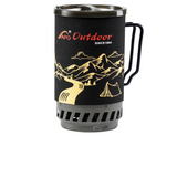 NNEOBA 1400ml Heat Exchanger Camping Stove Black
