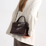 Women's Genuine Leather Crossbody Satchel