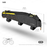 NNEOBA Waterproof 2.1L Top Tube Bike Bag Yellow