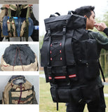 NNEOBA Tactical Backpack with Reflective Strips Black