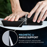 NNEOBA 4-Sided Rolling Knife Sharpener Diamond Sharpening Stone Black