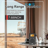 NNEOBA Mini Weather Pocket Radio Player Black