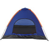 NNEOBA Lightweight 3–4 Person Camping Tent with Rain Fly Blue/Orange