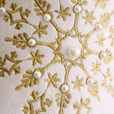 White Plush Christmas Stocking