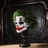 Cyberpunk Clown Mask with Green Hair